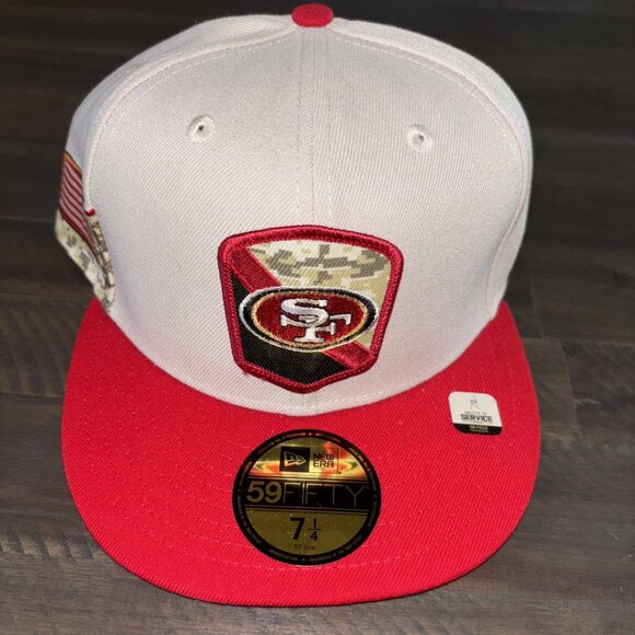 2023 NFL Salute to Service San Francisco 49ers Fitted Hat New Era 59FIFTY 7 1/4 - Picture 1 of 6